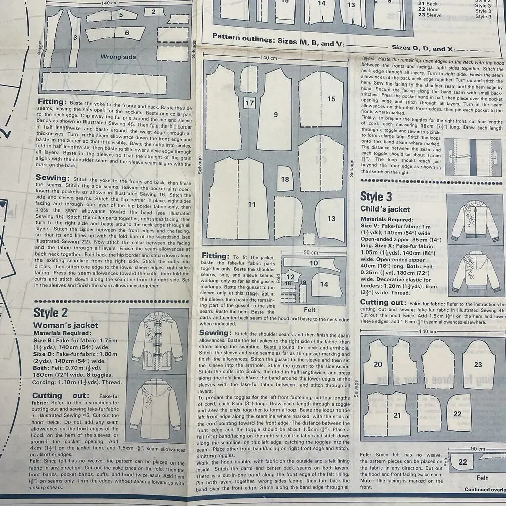 Vintage Designer Sewing Patterns Uncut Lot Of 4Coats Shirts Jackets Pants